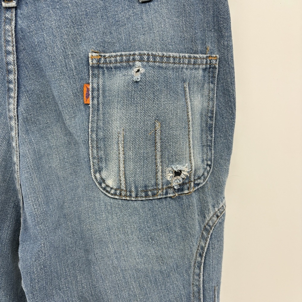 Rare Vintage 1970's Levi's Orange Tab Bell Bottom Jeans Disco Hippie Women 34X32 - Picture 10 of 12